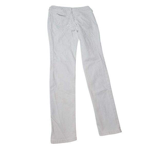 Old Navy Rockstar Mid Rise Jeans Womens Size 4 Skinny White Denim Pants - Picture 3 of 9
